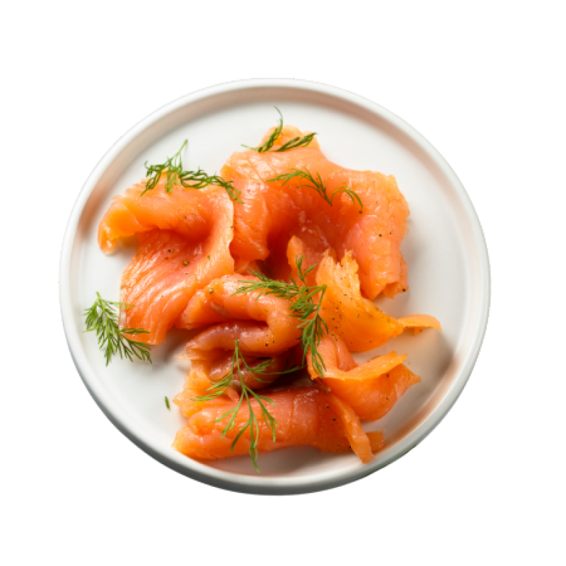 Sliced Salmon Gravlax *