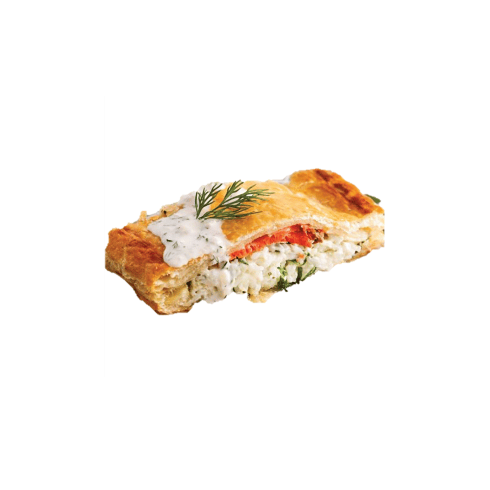 Salmon and Spinach Puff Pastry with Cream *